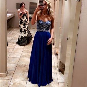 Dark Blue Prom Dress